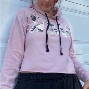 Cropt PINK hoodie!
